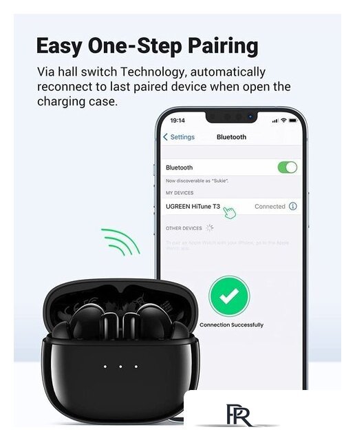 Наушники Ugreen HiTune T3 (черный) - Изображение №5 — Интернет-магазин ПроЗаказ