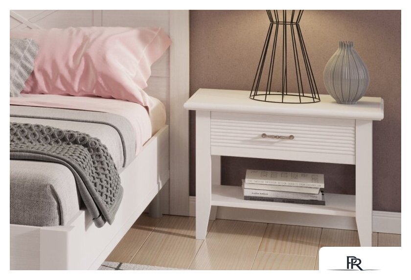 Тумба Ангстрем Кантри спальня КА-300.09 (Я16) исп.9 (Н) (блан-шене) - Изображение №5 — Интернет-магазин ПроЗаказ