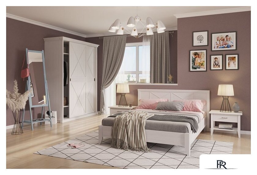 Тумба Ангстрем Кантри спальня КА-300.09 (Я16) исп.9 (Н) (блан-шене) - Изображение №4 — Интернет-магазин ПроЗаказ