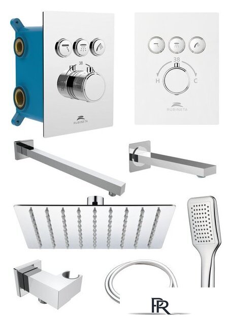 Душевая система  Rubineta Thermo-3F-Olo SQ 625040 - Изображение №1 — Интернет-магазин ПроЗаказ