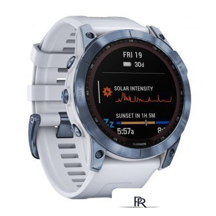 Умные часы Garmin Fenix 7X Sapphire Solar (голубой минерал/белый камень) - Изображение №5 — Интернет-магазин ПроЗаказ