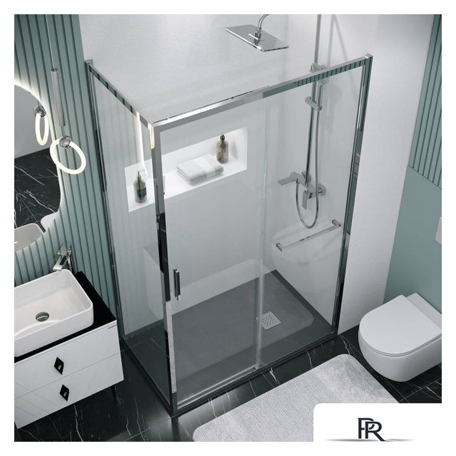 Душевой уголок Grossman Style 130x100x195 120.K33.05.1310.10.00 (хром/стекло прозрачное) - Изображение №10 — Интернет-магазин ПроЗаказ