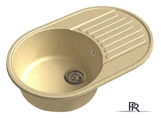 Кухонная мойка GranFest QUARZ Z-18 (бежевый) - Изображение №2 — Интернет-магазин ПроЗаказ