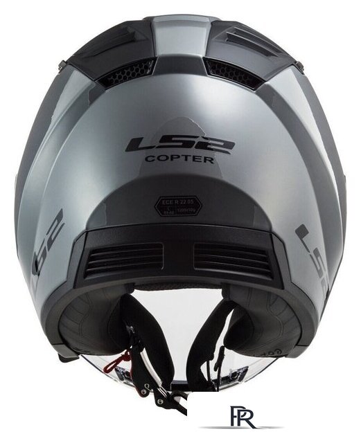 Мотошлем LS2 OF600 Copter 2 (M, серый матовый) - Изображение №9 — Интернет-магазин ПроЗаказ