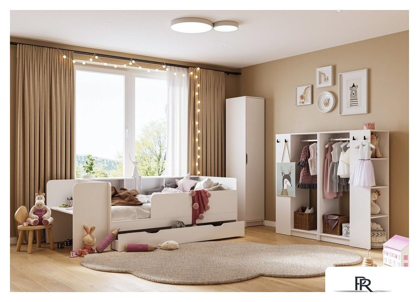 Стойка для одежды Стендмебель Руна СТЛ 01 (белый) - Изображение №2 — Интернет-магазин ПроЗаказ