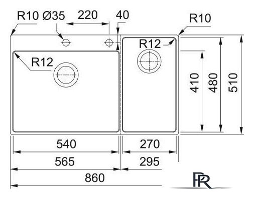 Кухонная мойка Franke Box Center BWX 220-54-27 127.0557.960 - Изображение №12 — Интернет-магазин ПроЗаказ