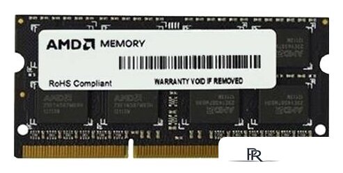 Оперативная память AMD Radeon R3 Value Series 8ГБ DDR3 SODIMM 1333 МГц R338G1339S2S-U - Изображение №1 — Интернет-магазин ПроЗаказ