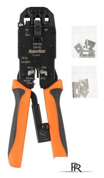 Кримпер Hyperline HT-200AR (черный/оранжевый) - Изображение №1 — Интернет-магазин ПроЗаказ