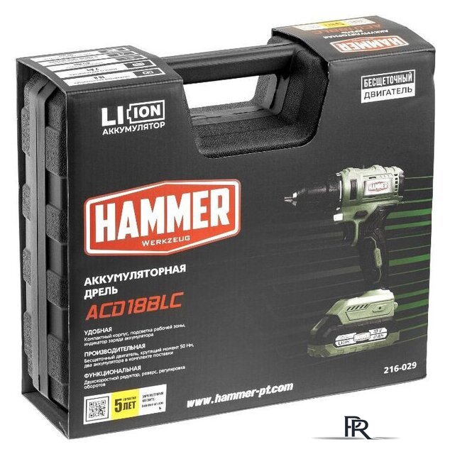 Дрель-шуруповерт Hammer ACD18BLC (с 2-мя АКБ, кейс) - Изображение №13 — Интернет-магазин ПроЗаказ