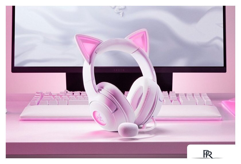Наушники Razer Kraken Kitty V2 (белый) - Изображение №8 — Интернет-магазин ПроЗаказ