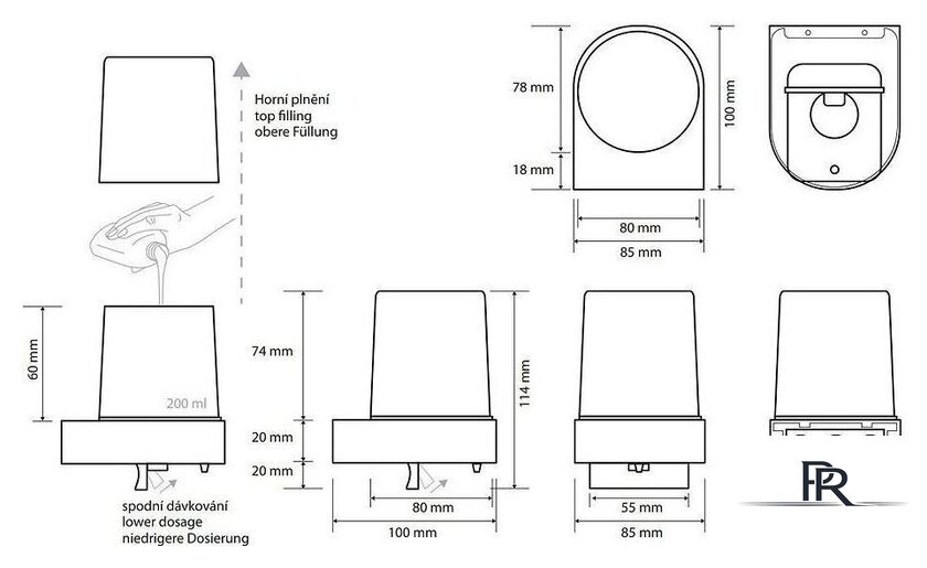 Дозатор для жидкого мыла Bemeta Dark 104309320 - Изображение №2 — Интернет-магазин ПроЗаказ
