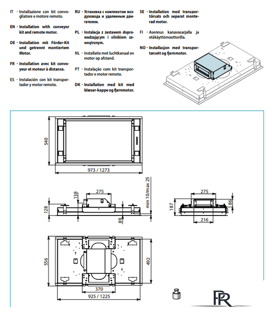 Кухонная вытяжка Falmec Stella Design+ Island 120 (белый) - Изображение №4 — Интернет-магазин ПроЗаказ