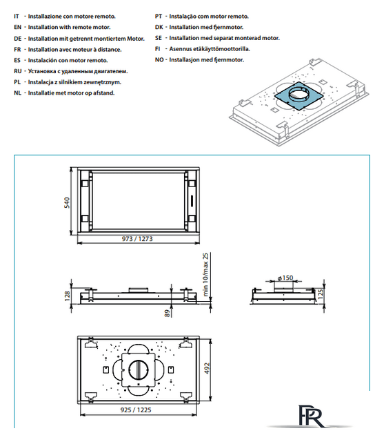 Кухонная вытяжка Falmec Stella Design+ Island 120 (белый) - Изображение №3 — Интернет-магазин ПроЗаказ