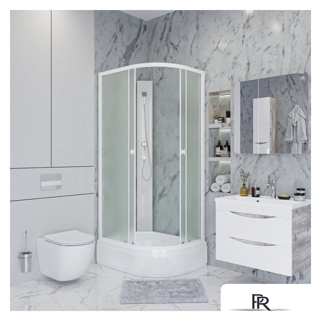 Душевая кабина Niagara Promo P100/80/26L/MT/BK 100x80x195 - Изображение №4 — Интернет-магазин ПроЗаказ