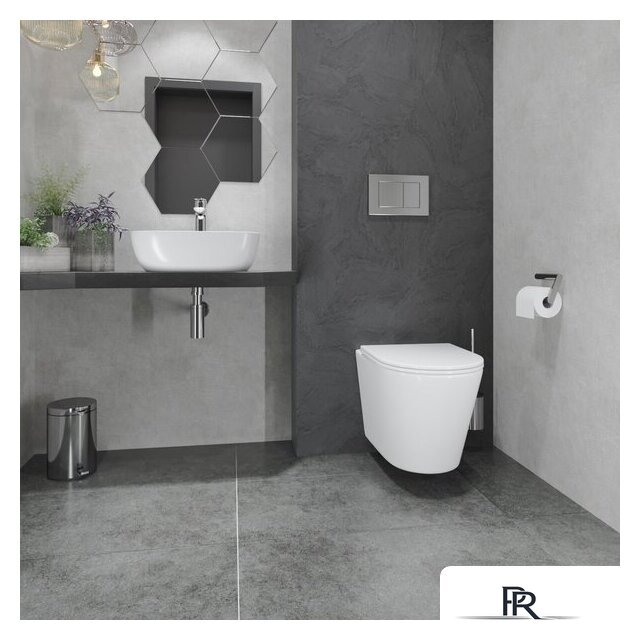 Унитаз подвесной Lauter Longer 2110822 с кнопкой 219704HD (узкая, черный) - Изображение №21 — Интернет-магазин ПроЗаказ