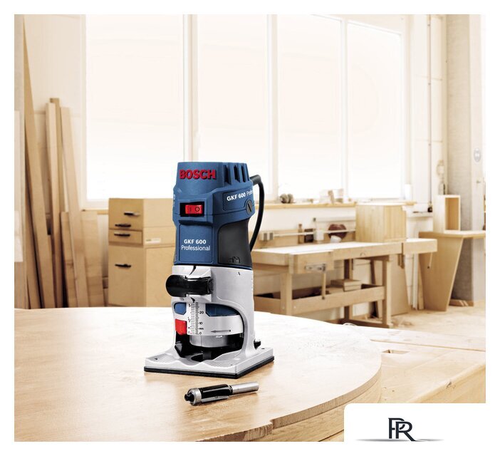 Кромочно-петельный фрезер Bosch GKF 600 Professional (060160A100) - Изображение №6 — Интернет-магазин ПроЗаказ