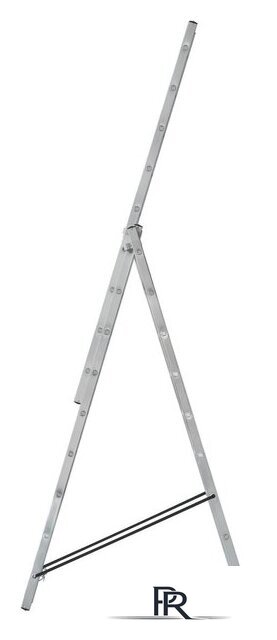 Лестница-помост FIT Трехсекционная алюминиевая 65434 - Изображение №2 — Интернет-магазин ПроЗаказ