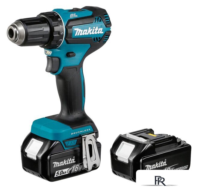 Дрель-шуруповерт Makita DDF485RTJ (с 2-мя АКБ 5.0 Ач, кейс) - Изображение №1 — Интернет-магазин ПроЗаказ