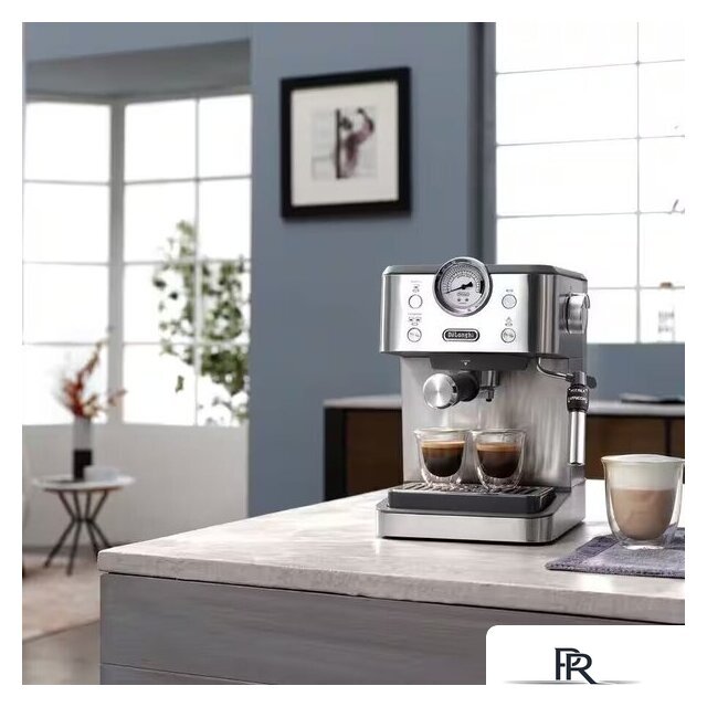 Рожковая кофеварка DeLonghi Classic EM450.M - Изображение №2 — Интернет-магазин ПроЗаказ