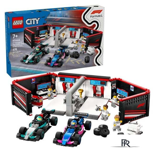 Конструктор LEGO City 60444 Гараж F1 Mercedes-AMG и Alpine - Изображение №1 — Интернет-магазин ПроЗаказ