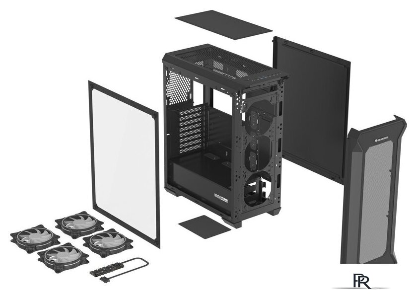 Корпус Genesis Irid 505 V2 ARGB Black NPC-1518 - Изображение №3 — Интернет-магазин ПроЗаказ