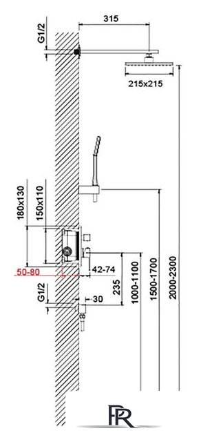 Душевая система  Timo Selene SX-2069/17SM (золото матовое) - Изображение №6 — Интернет-магазин ПроЗаказ