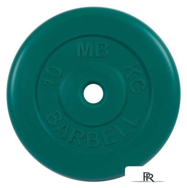 Диск MB Barbell Стандарт 26 мм (1x10 кг, зеленый) - Изображение №1 — Интернет-магазин ПроЗаказ