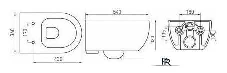 Унитаз подвесной Berges Wasserhaus Ego XL Rimless 083211 (с сиденьем) - Изображение №6 — Интернет-магазин ПроЗаказ