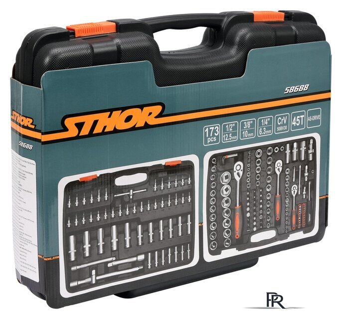 Универсальный набор инструментов Sthor 58688 173 предмета - Изображение №4 — Интернет-магазин ПроЗаказ