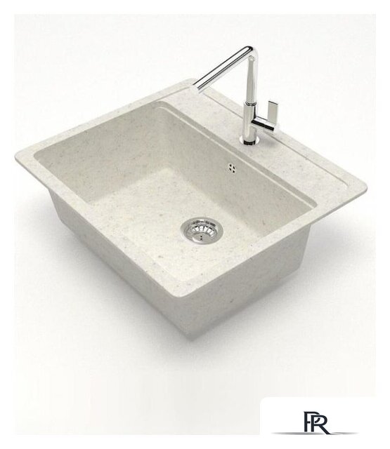 Кухонная мойка Teymi Helmi 57x50 T120109 (белый матовый) - Изображение №2 — Интернет-магазин ПроЗаказ