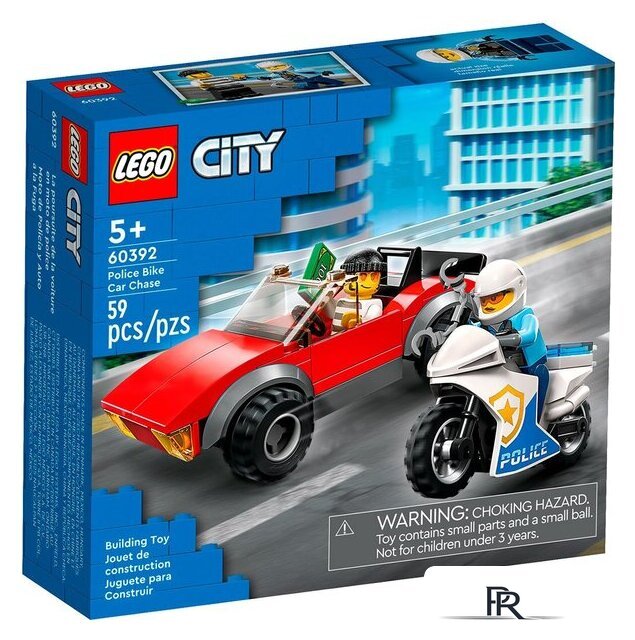 Конструктор LEGO City 60392 Полицейская погоня на байке - Изображение №1 — Интернет-магазин ПроЗаказ