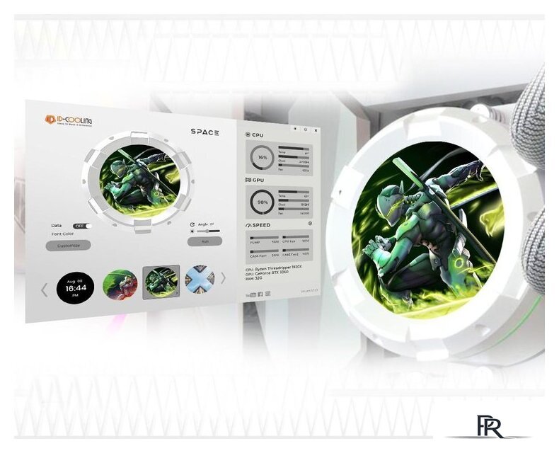 Система жидкостного охлаждения для процессора ID-Cooling SL360 White - Изображение №8 — Интернет-магазин ПроЗаказ
