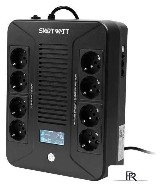 Источник бесперебойного питания SmartWatt UPS Safe Pro LCD 600 - Изображение №2 — Интернет-магазин ПроЗаказ