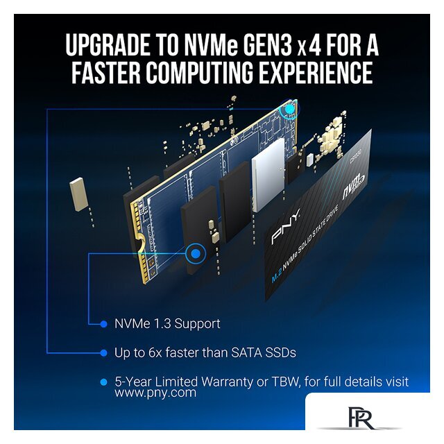 SSD PNY CS1030 500GB M280CS1030-500-RB - Изображение №3 — Интернет-магазин ПроЗаказ