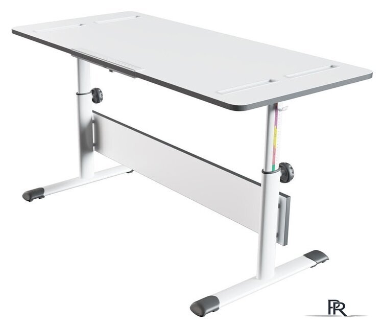 Парта Polini Kids City D2 (без стула, белый/серый) - Изображение №1 — Интернет-магазин ПроЗаказ