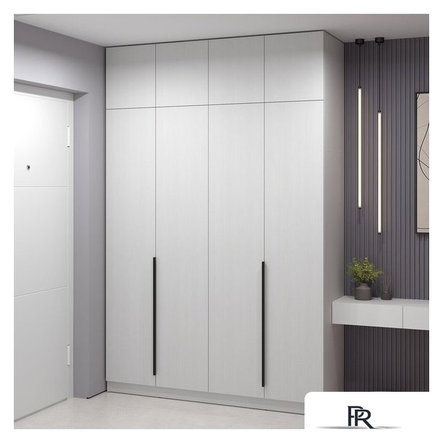 Шкаф распашной Soma Lord Black 4-х створчатый 160x240 (белый) - Изображение №4 — Интернет-магазин ПроЗаказ