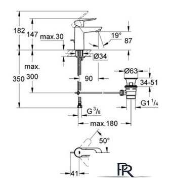 Смеситель Grohe BauEdge 23328000 - Изображение №2 — Интернет-магазин ПроЗаказ