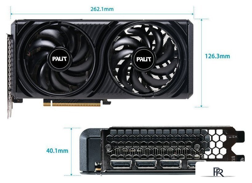 Видеокарта Palit GeForce RTX 5060 Infinity 2 OC NE75060V19P1-GB2063L - Изображение №9 — Интернет-магазин ПроЗаказ