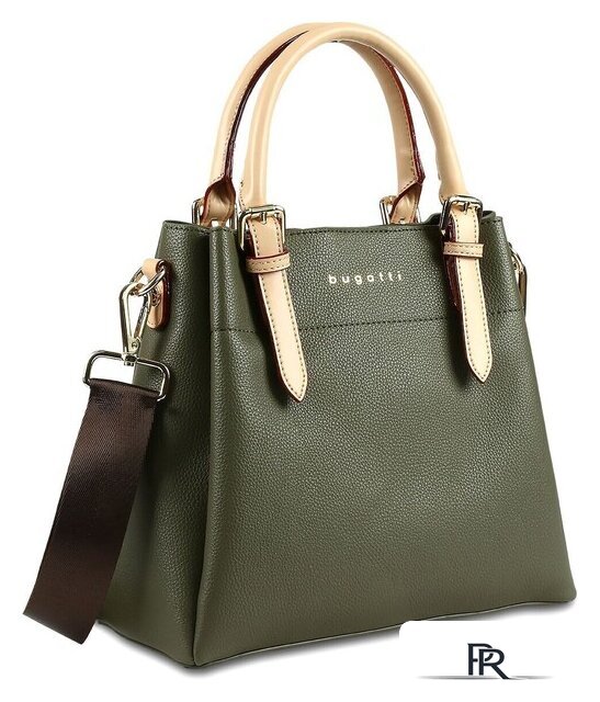 Женская сумка Bugatti Ella 49362084 (оливковый) - Изображение №1 — Интернет-магазин ПроЗаказ