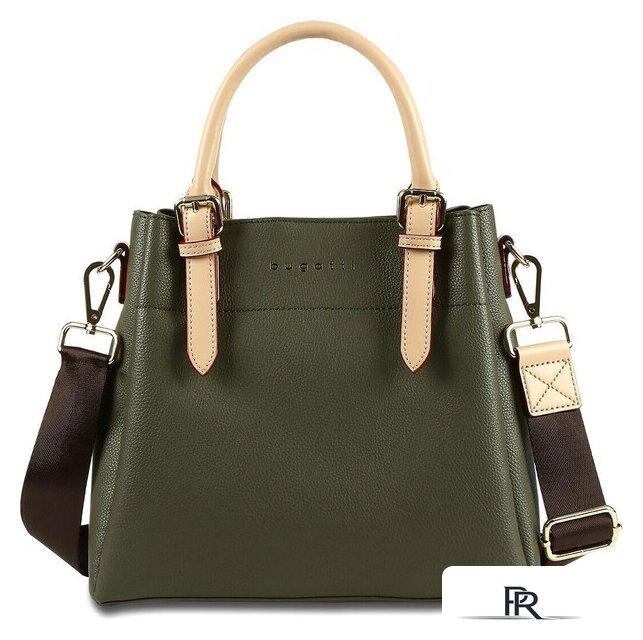 Женская сумка Bugatti Ella 49362084 (оливковый) - Изображение №2 — Интернет-магазин ПроЗаказ