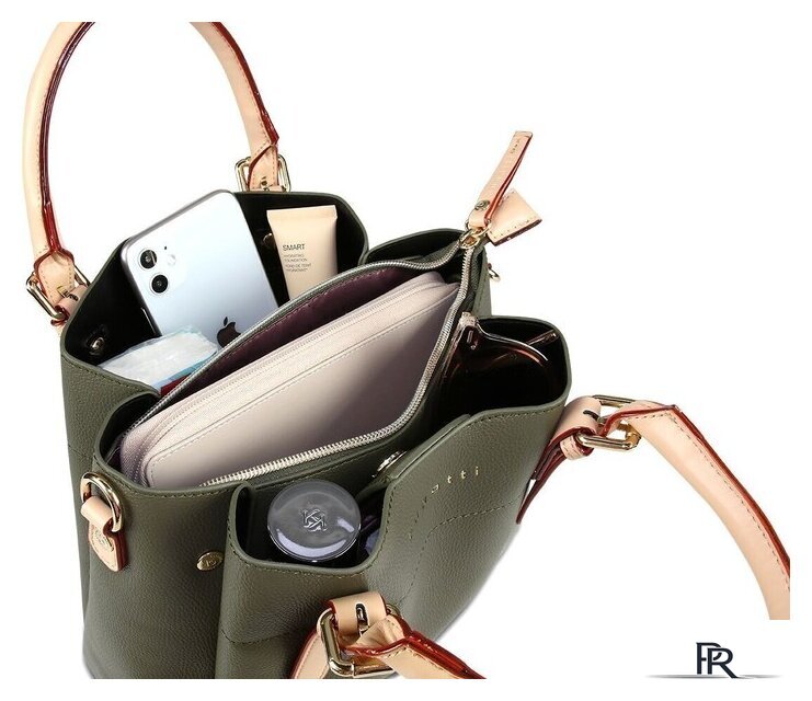 Женская сумка Bugatti Ella 49362084 (оливковый) - Изображение №4 — Интернет-магазин ПроЗаказ