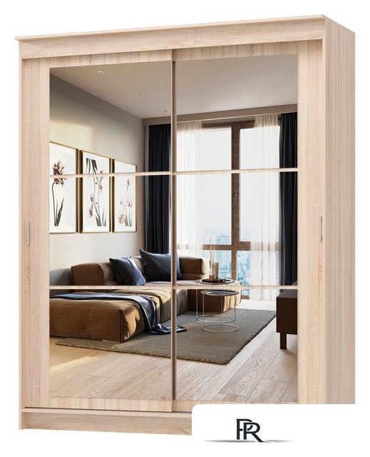 Шкаф-купе Памир Альянс Орион 1.5м (дуб сонома) - Изображение №1 — Интернет-магазин ПроЗаказ