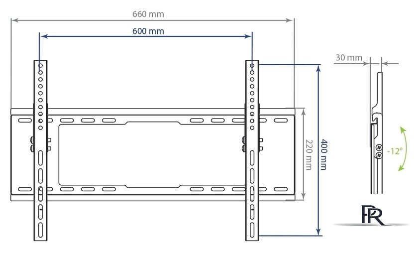 Кронштейн для телевизора Kromax IDEAL-102 (черный) - Изображение №2 — Интернет-магазин ПроЗаказ
