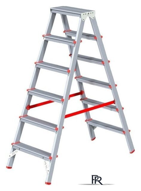 Лестница-стремянка Новая высота NV 312 двухсторонняя профессиональная 2x6 ступеней - Изображение №2 — Интернет-магазин ПроЗаказ