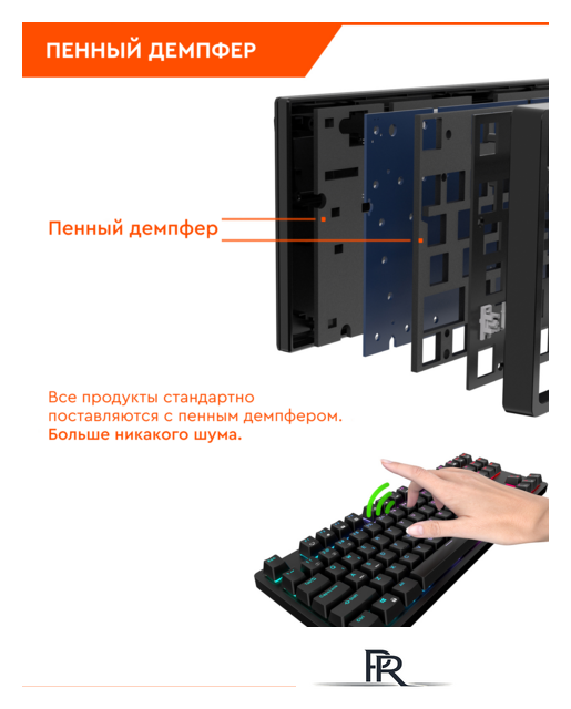 Клавиатура Royal Kludge RK100 RGB (черный, RK Red) - Изображение №12 — Интернет-магазин ПроЗаказ