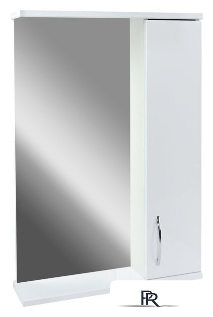  Doratiz Шкаф с зеркалом Эко 60 (правый, белый) - Изображение №1 — Интернет-магазин ПроЗаказ