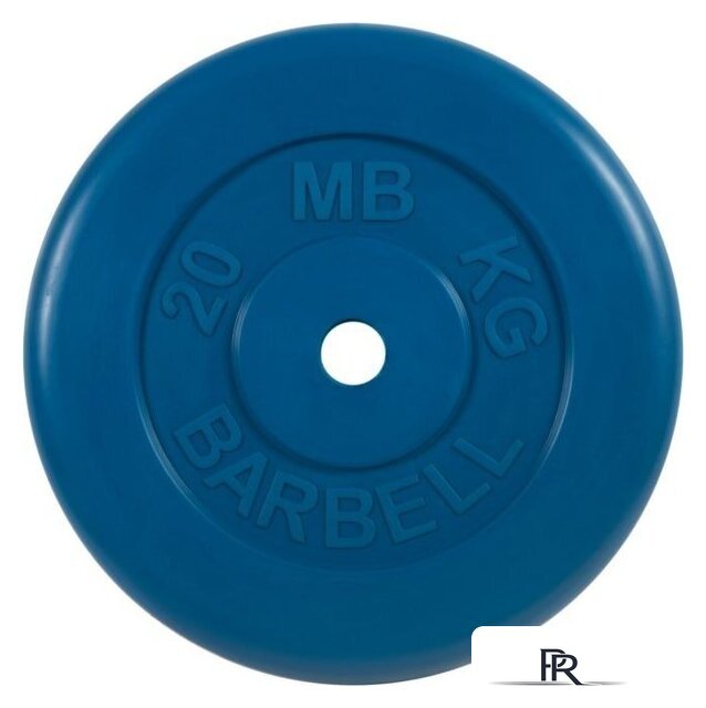 Диск MB Barbell Стандарт 31 мм (1x20 кг, синий) - Изображение №1 — Интернет-магазин ПроЗаказ