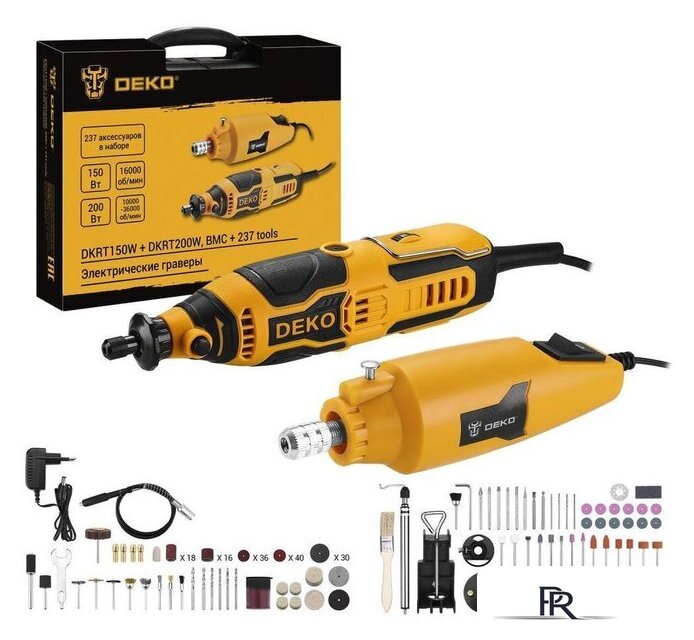  Deko DKRT150W и DKRT200W SET 237 083-1068 (набор граверов, оснастка, кейс) - Изображение №1 — Интернет-магазин ПроЗаказ