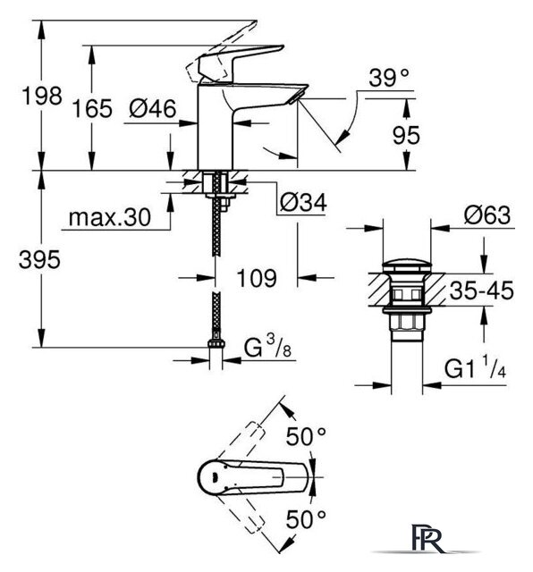 Смеситель Grohe Start S 235502432 - Изображение №5 — Интернет-магазин ПроЗаказ