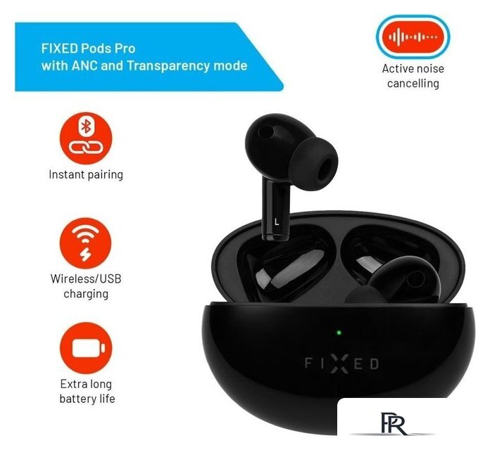 Наушники Fixed Pods Pro (черный) - Изображение №5 — Интернет-магазин ПроЗаказ